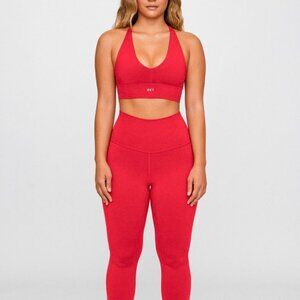 SET ACTIVE - Red Luxform Racer V Bra & Luxform Leggings set!